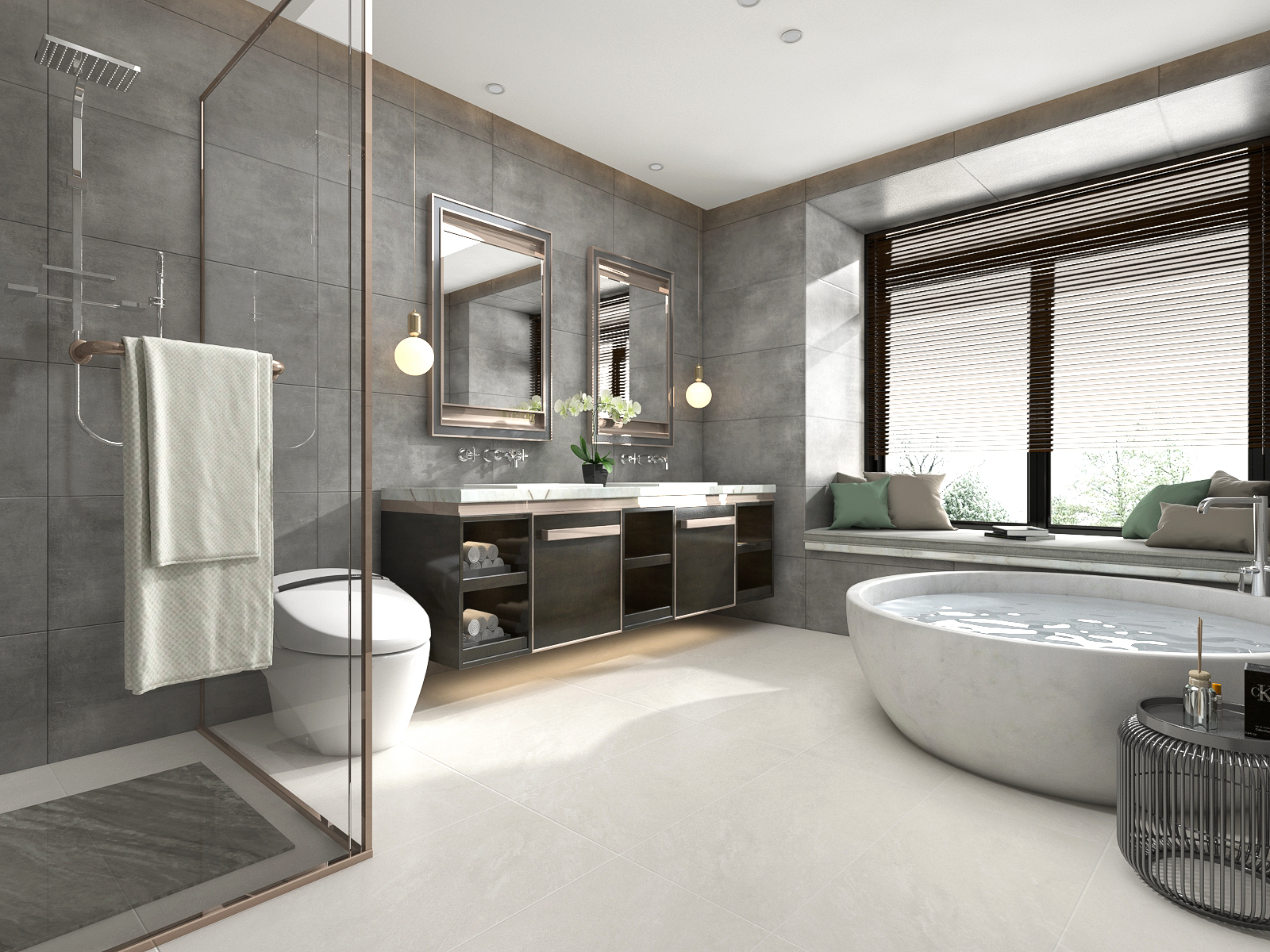 Gạch Vân Xi Măng Bê Tông 40x80cm Anchiano GD48102M - Gạch ốp lát nhà vệ sinh - Gạch lát sân vệ sinh - Gạch lát sân